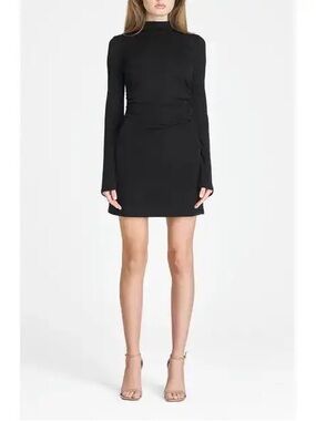 WAYF • NWT $138 Black Long Sleeve Dress PTP 19”-23”